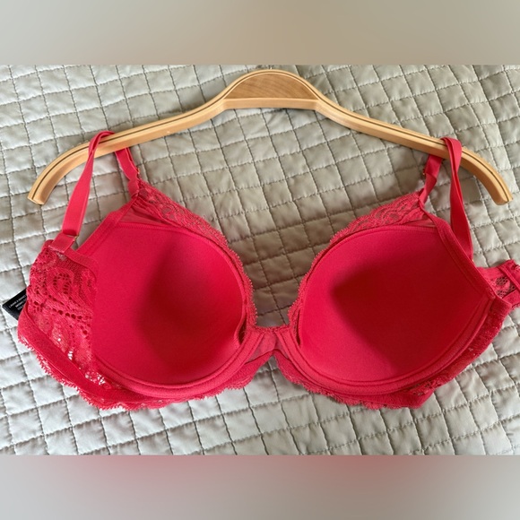 Natori Feathers Pink Plunge Bra 34D - Picture 6 of 6